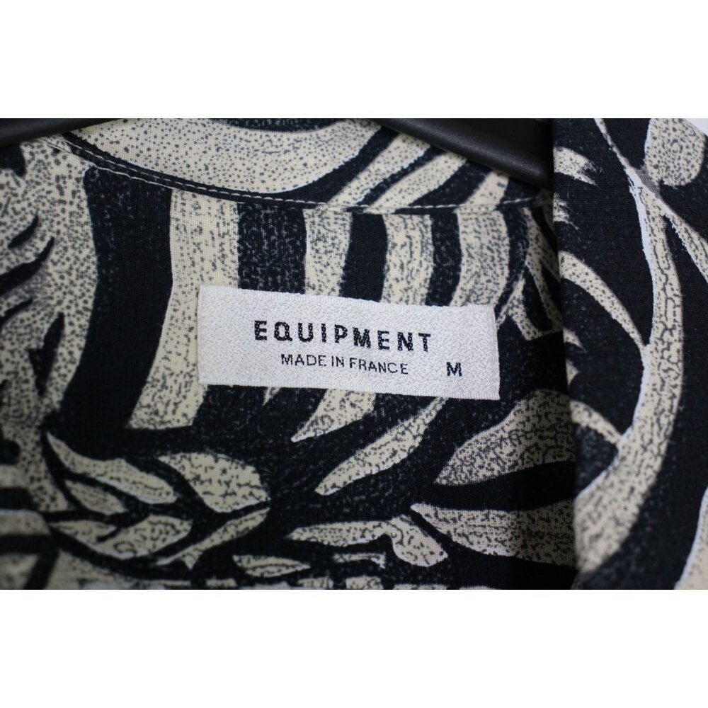 Equipment Mens Medium Rayon Flowy Loop Collar Button Up Shirt NEW RARE N1341 - Picture 4 of 7